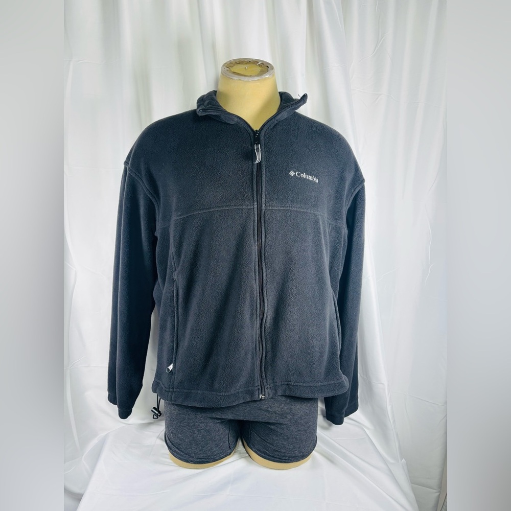 Columbia Men's Black Fleece Full Zip Jacket